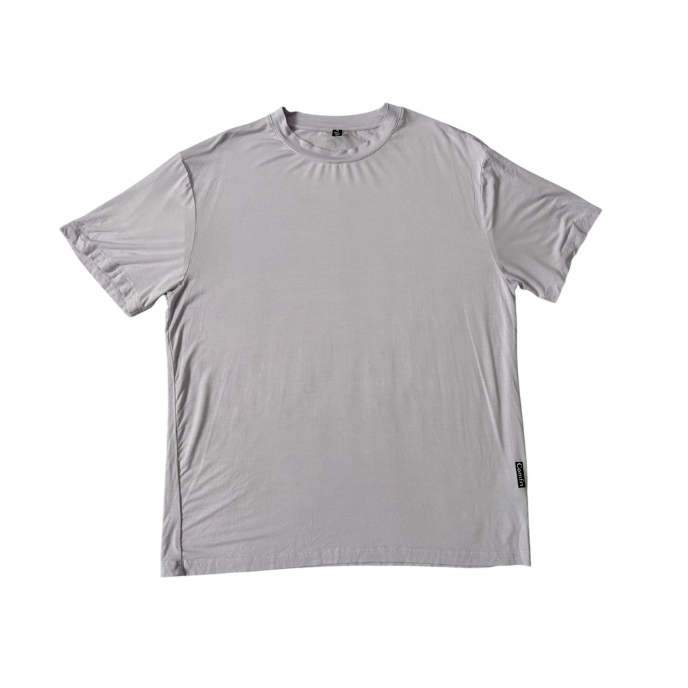 Comfrt Cloud Mens Signature Tee Lavender Rayon Spandex Stretch T-Shirt Large
